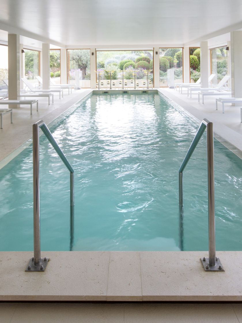 The indoor swimming pool